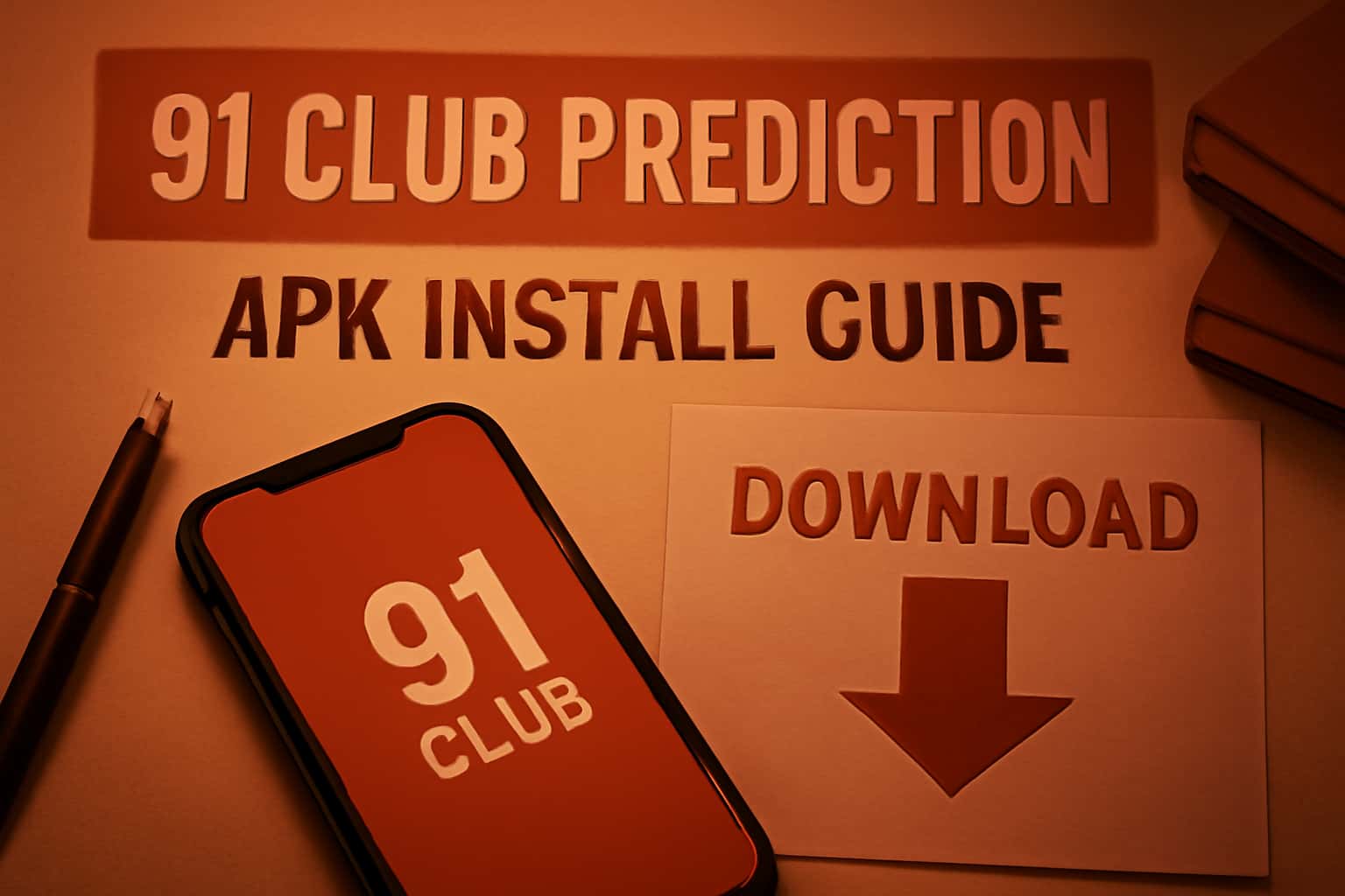 Informational graphic about 91 Club Prediction APK Install Guide