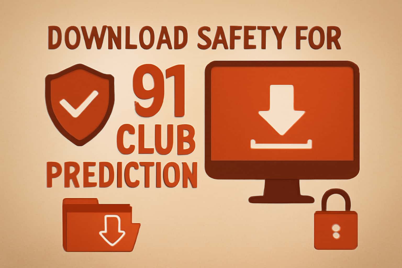 Informational scene about Download Safety for 91 Club Prediction with clear text.