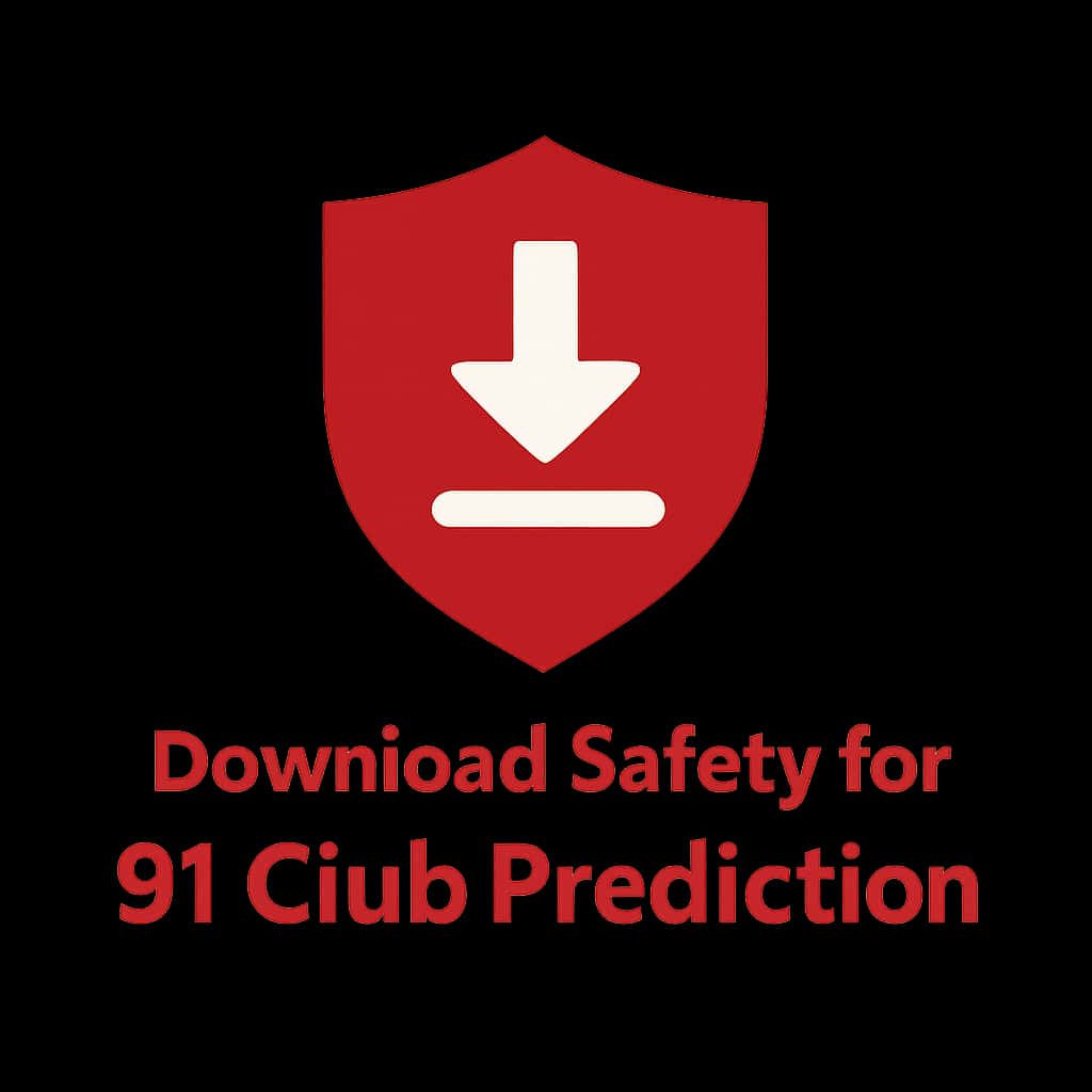 Badge symbolizing Download Safety for 91 Club Prediction.