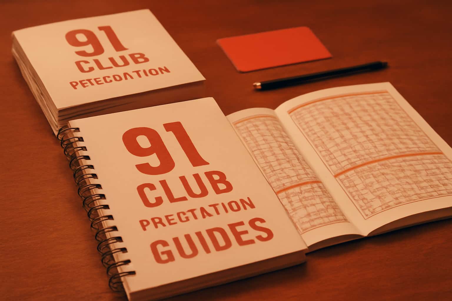 Informational scene highlighting the 91 Club Prediction Guides with clear text.