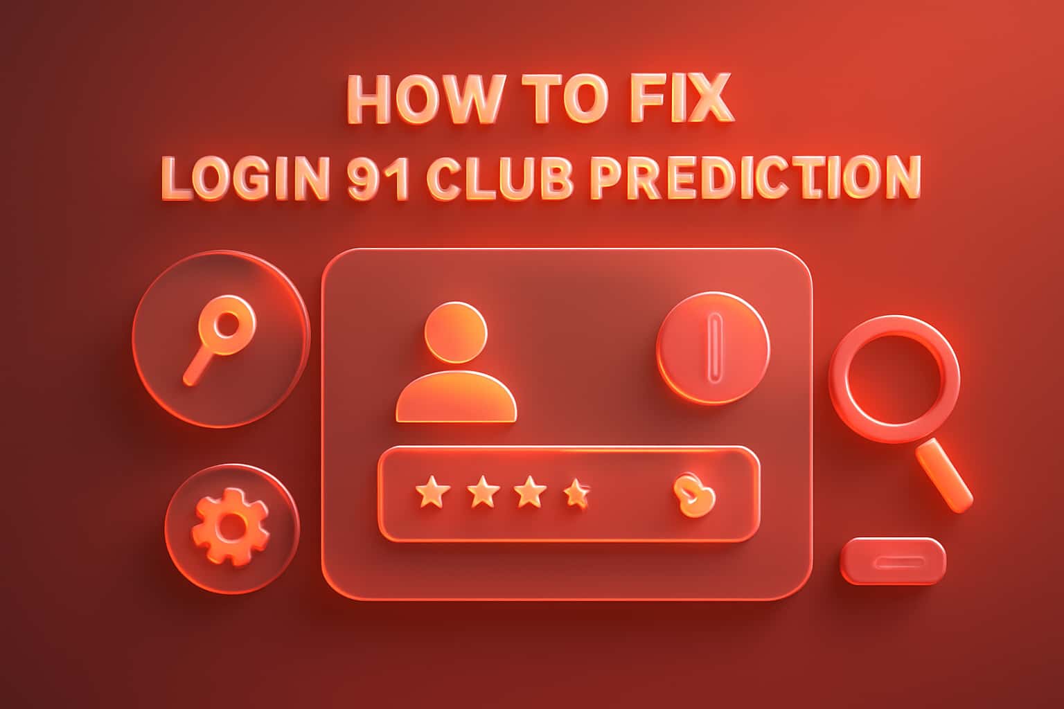 Illustration demonstrating troubleshooting steps for the 91 Club Prediction login issues.