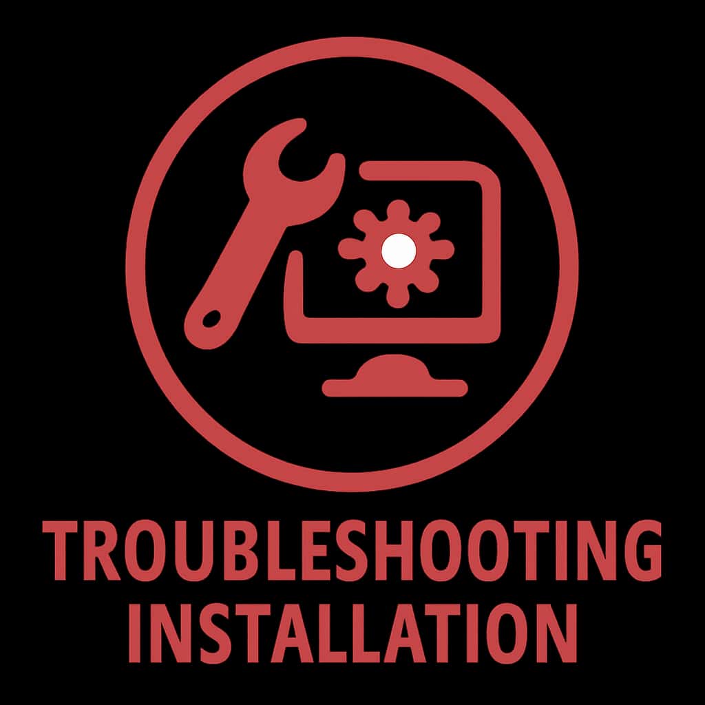 Icon representing troubleshooting for 91 Club Prediction installation.